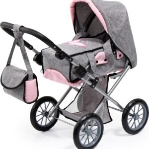 Bayer - Dukkevogn - Dukke Barnevogn - City Star - Grå