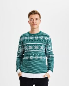 Traditionel Julesweater Grøn – herre / mænd