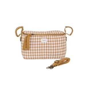 3 Sprouts Opbevaringskurv Til Klap- Og Barnevogn (Organizer), Quilt/Gingham Sennep