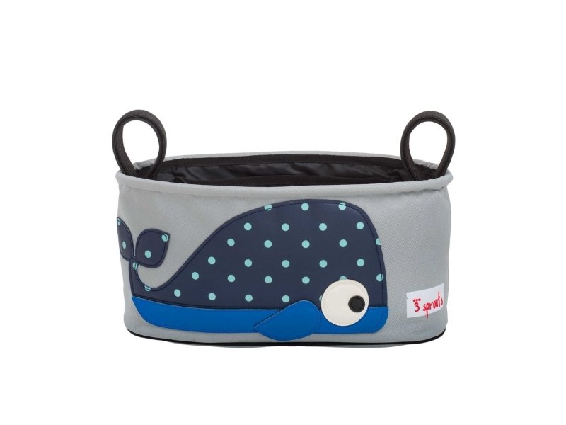 3 Sprouts Opbevaringskurv Til Klap- Og Barnevogn (Stroller Organizer), Hval