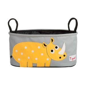 3 Sprouts Opbevaringskurv Til Klap- Og Barnevogn (Stroller Organizer), Næsehorn