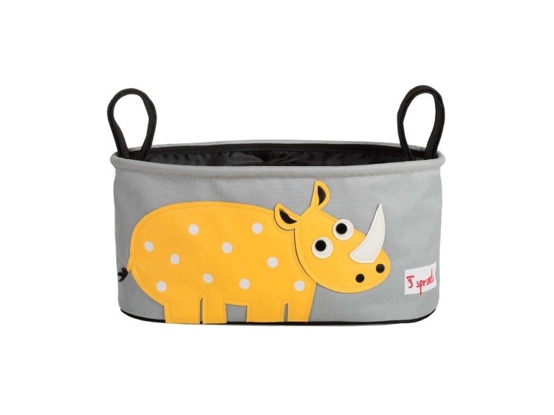 3 Sprouts Opbevaringskurv Til Klap- Og Barnevogn (Stroller Organizer), Næsehorn