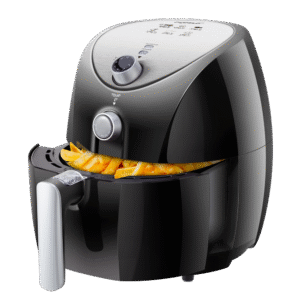 Airfryer mekanisk 1500W 3,5L Dobbeltgryde - Sort Drage Pro