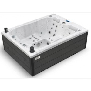 EMERALD Luksus udendørs plug&play spa med termodække 216 x 165 cm