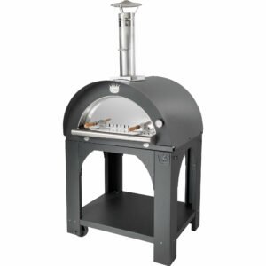 Pulcinella Brændefyret Pizzaovn 60x60 cm. Antracit
