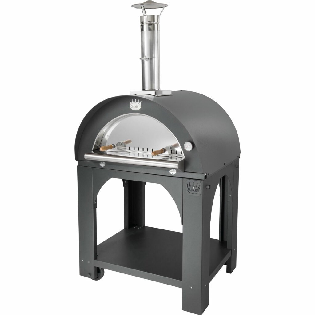 Pulcinella Brændefyret Pizzaovn 80x60 cm. Antracit