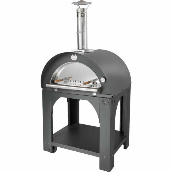 Pulcinella Brændefyret Pizzaovn 80x60 cm. Antracit