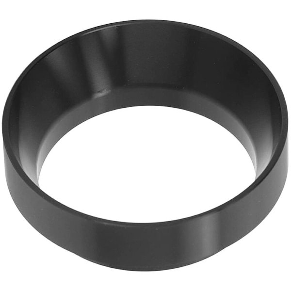 51mm Espressodoserings tragt, magnetisk ring kaffemaskine tilbehør brygning kaffe tamper pulver værktøj (sort)