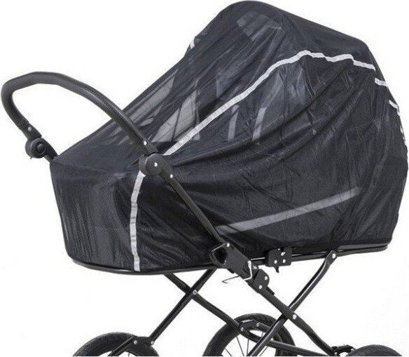 Babytrold - Myggenet Til Barnevogn - Med Refleks
