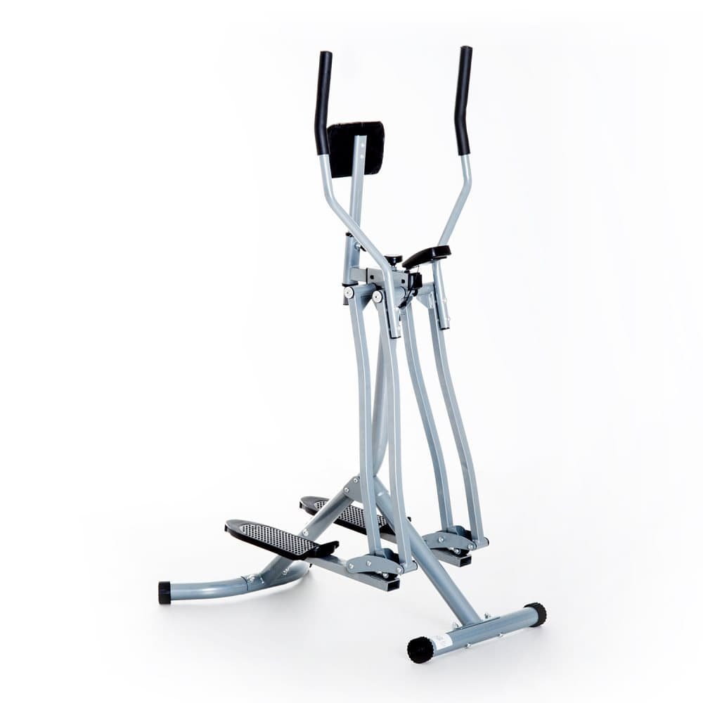 Cross Trainer Ellipsetræner Ergometer Motionscykel Med Lcd Display, Stål, Sølv, 96X60X152Cm