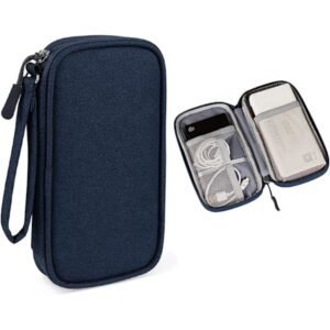 Dobbeltlags Powerbank-etui Powerbank-bæreetui Powerbank-rejsetaske Opbevaringspose til Romoss Samsung Anker 20000mAh 10000mAh Powerbank (Blå)
