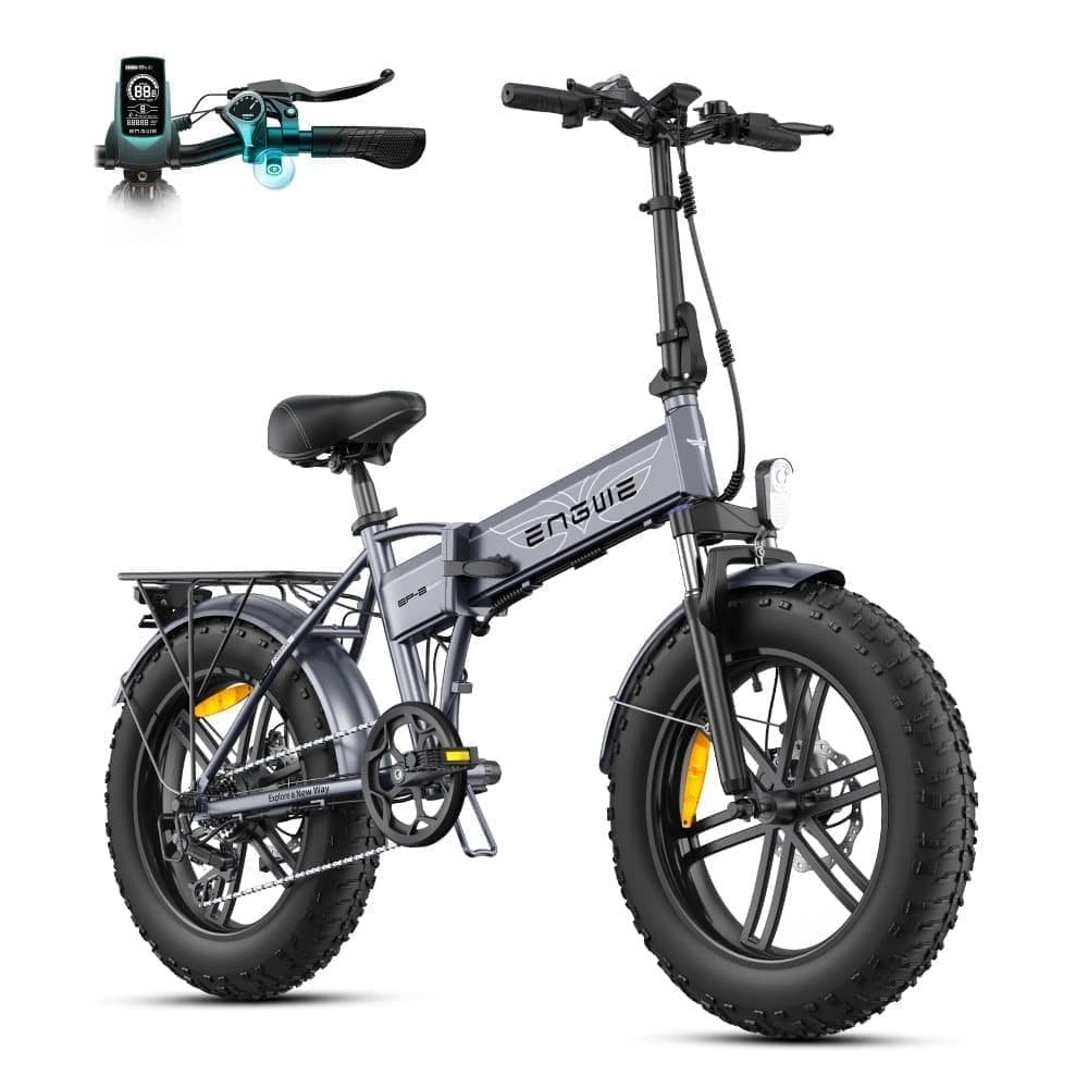 ENGWE EP-2 Boost foldbar elcykel, 20''* 4'' terrængående dæk, 48V13Ah aftageligt batteri, rækkevidde op til 120 km