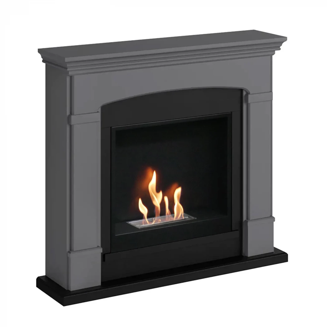 Hals Grå Biopejs kamin