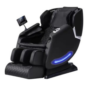 Massagestol 4D Luksus+ med SL-teknologi, Varmeterapi, Stemme Kontrol & Touchskærm