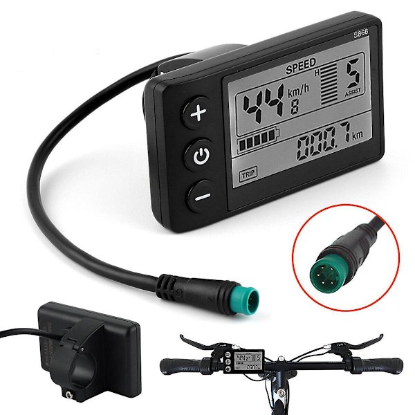Ny LCD-skærm til elcykel 24V/36V/48V Display E-bike Elcykel