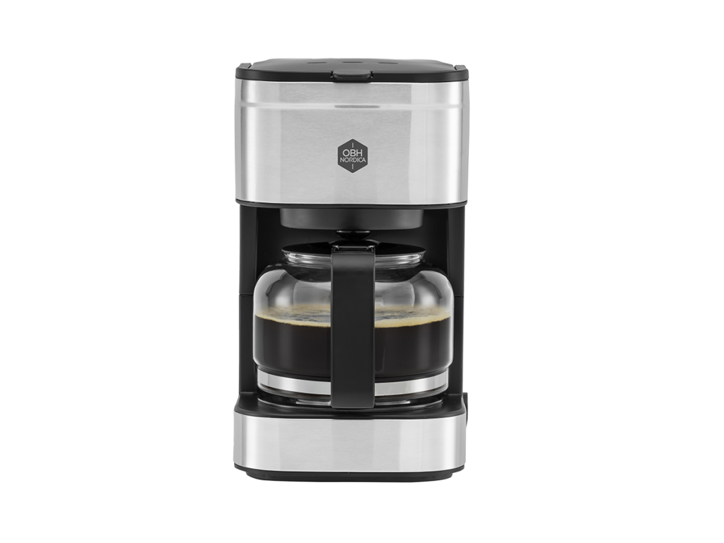 OBH Nordica Coffee Prio Lille Kaffemaskine Sort/Sølv 6 kopper 2349