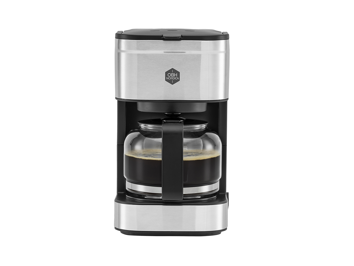 OBH Nordica Coffee Prio Lille Kaffemaskine Sort/Sølv 6 kopper 2349