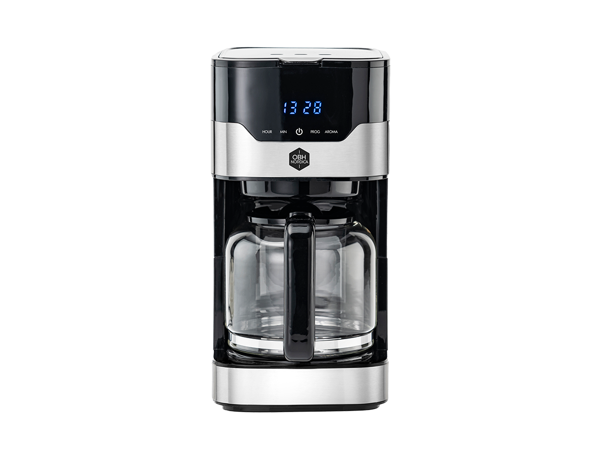 OBH Nordica Timer Aroma Kaffemaskine Sort Sølv Timerfunktion 2330