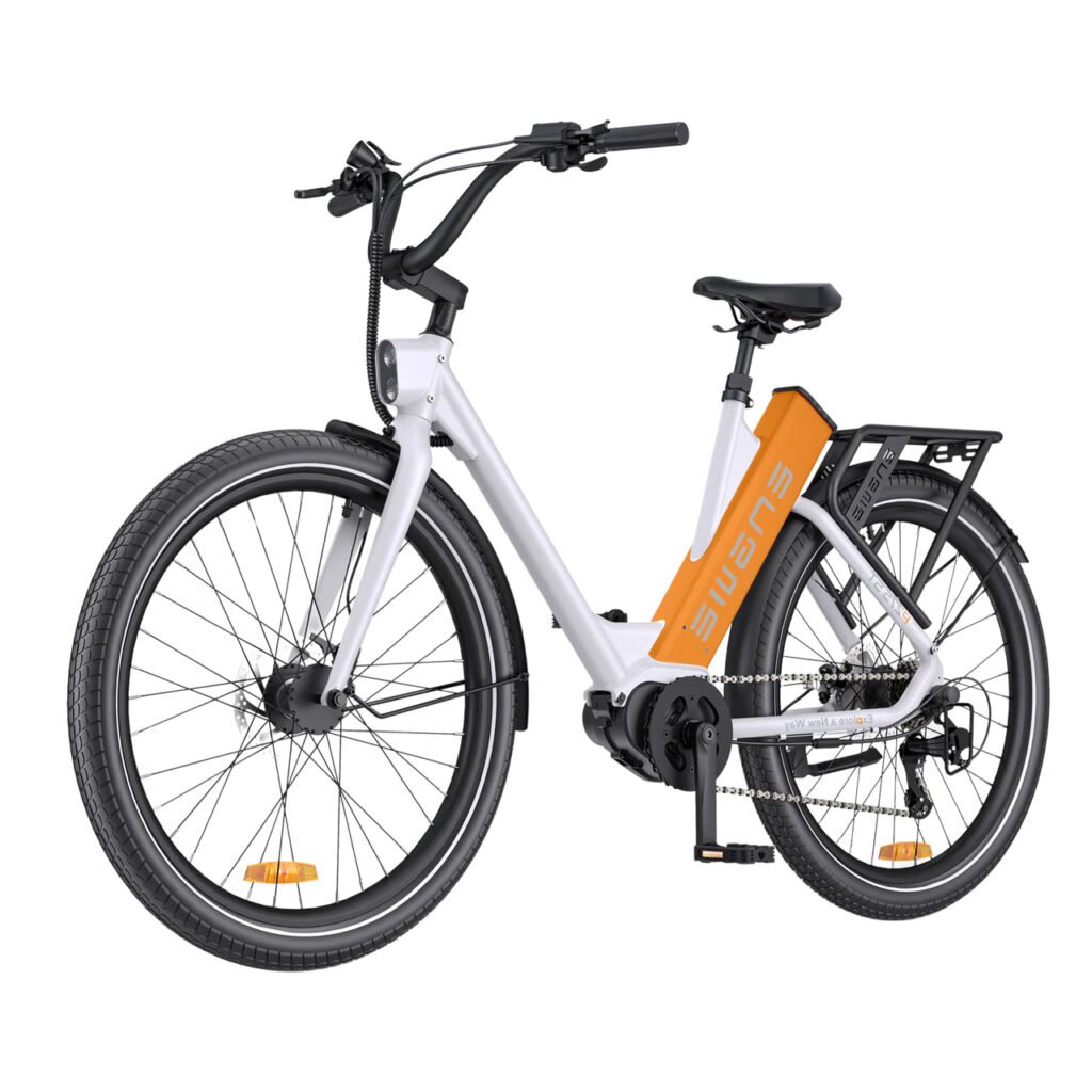 P275 ST Elcykel (25 km/t) - Hvid/orange
