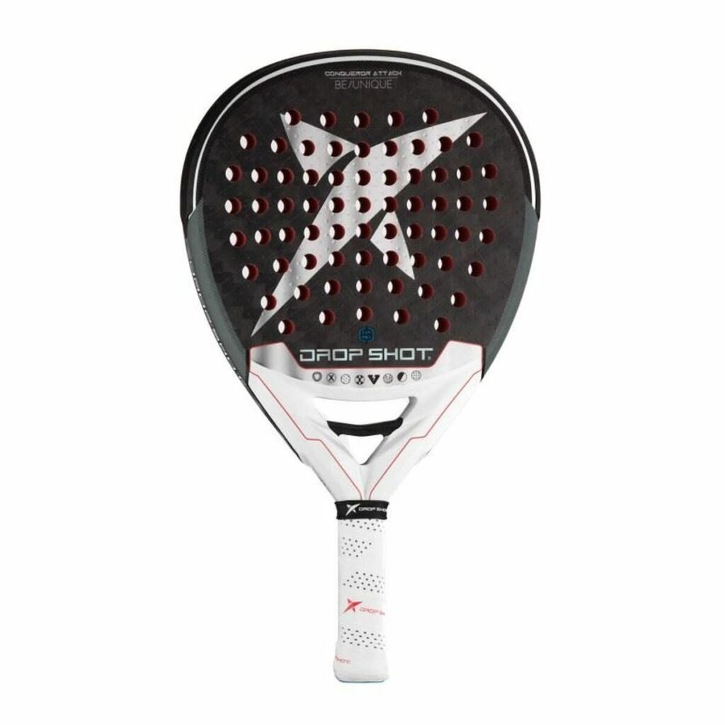 Padel bat Drop Shot Explore Conqueror Attack Nic Hvid Sort