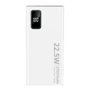 SiGN Super Powerbank 20000mAh, 22.5W - hvid