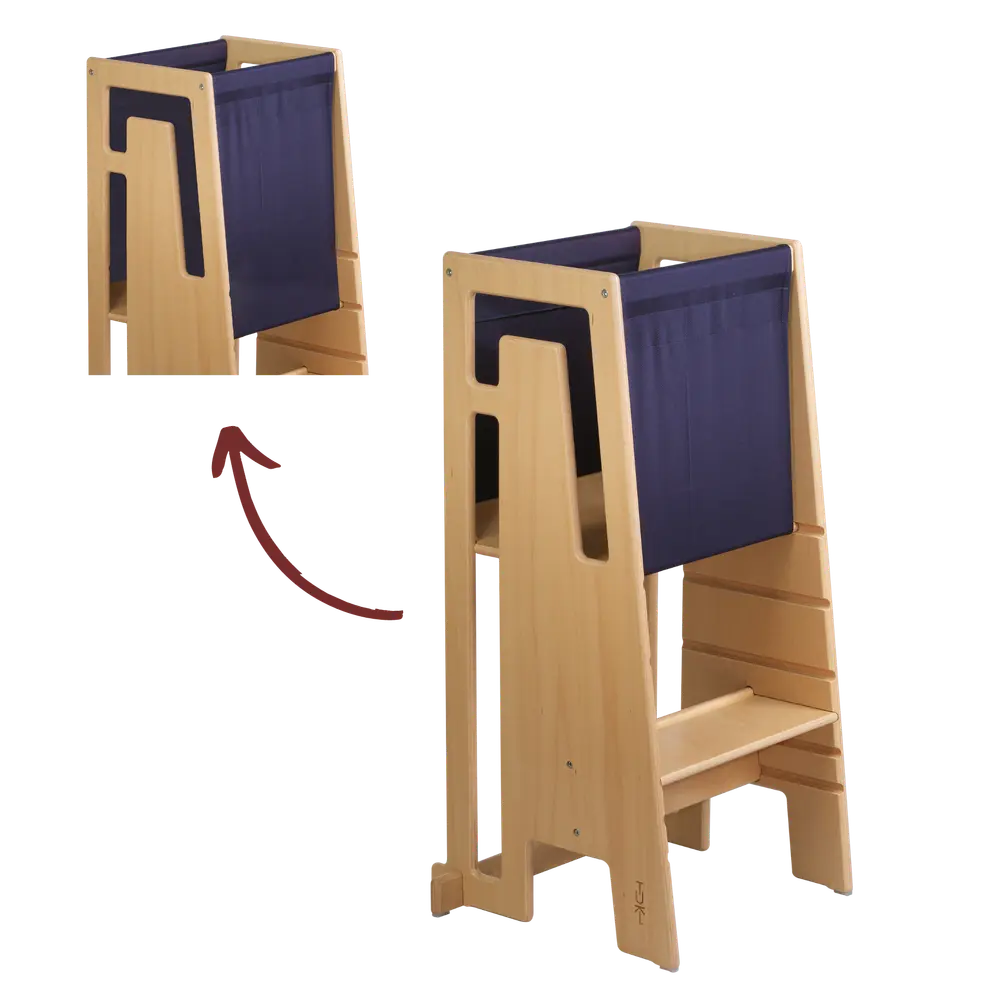 Tekstil til læringstårn - navy