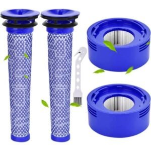 V8-filter til Dyson 2 stk. V7 V8 forfilter og motorfilter til Dyson V8 V7 Animal Plus Extra Absolute Fluffy batteridrevet støvsuger Motorhead Hepa-filter