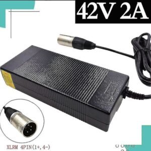 36V Oplader Output 42V 2A Oplader 4-pin XLRM Stik Til 36V 10S Elcykel Lithium Batteri
