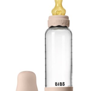 BIBS Boheme Sutteflaske - 240 ml - Glas/Naturgummi - Blush
