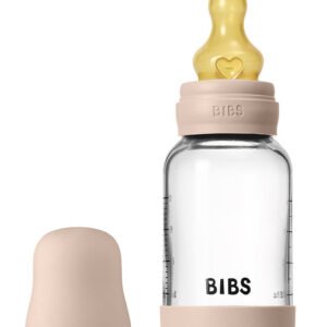 BIBS Sutteflaske - 120 ml - Glas/Naturgummi - Blush