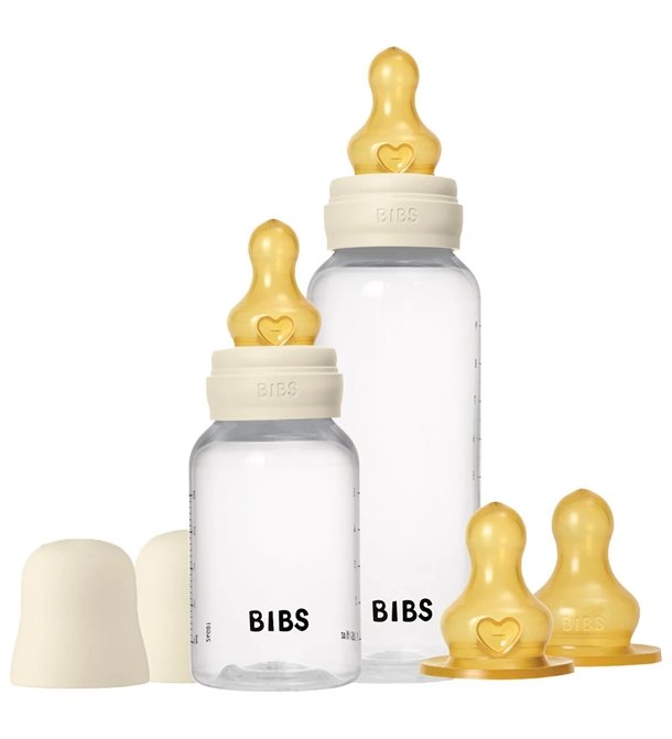 Bibs Sutteflaske - Grow and Flow sæt - Naturgummi - 150 ml/270 ml