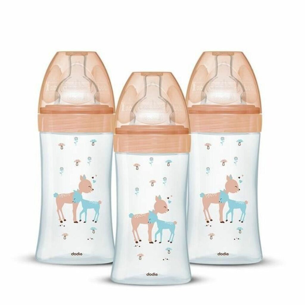 Dodie sutteflasker - sæt med 3 stk., 270 ml