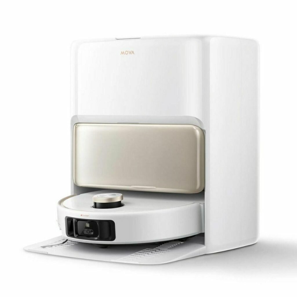 Dreame robotstøvsuger 6400 mAh - hvid, cirkulær