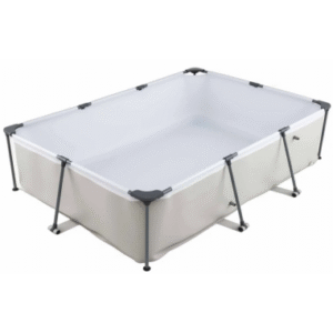 Fritstående pool komplet sæt m/pumpe H66 x B300 x D207 cm - Grå
