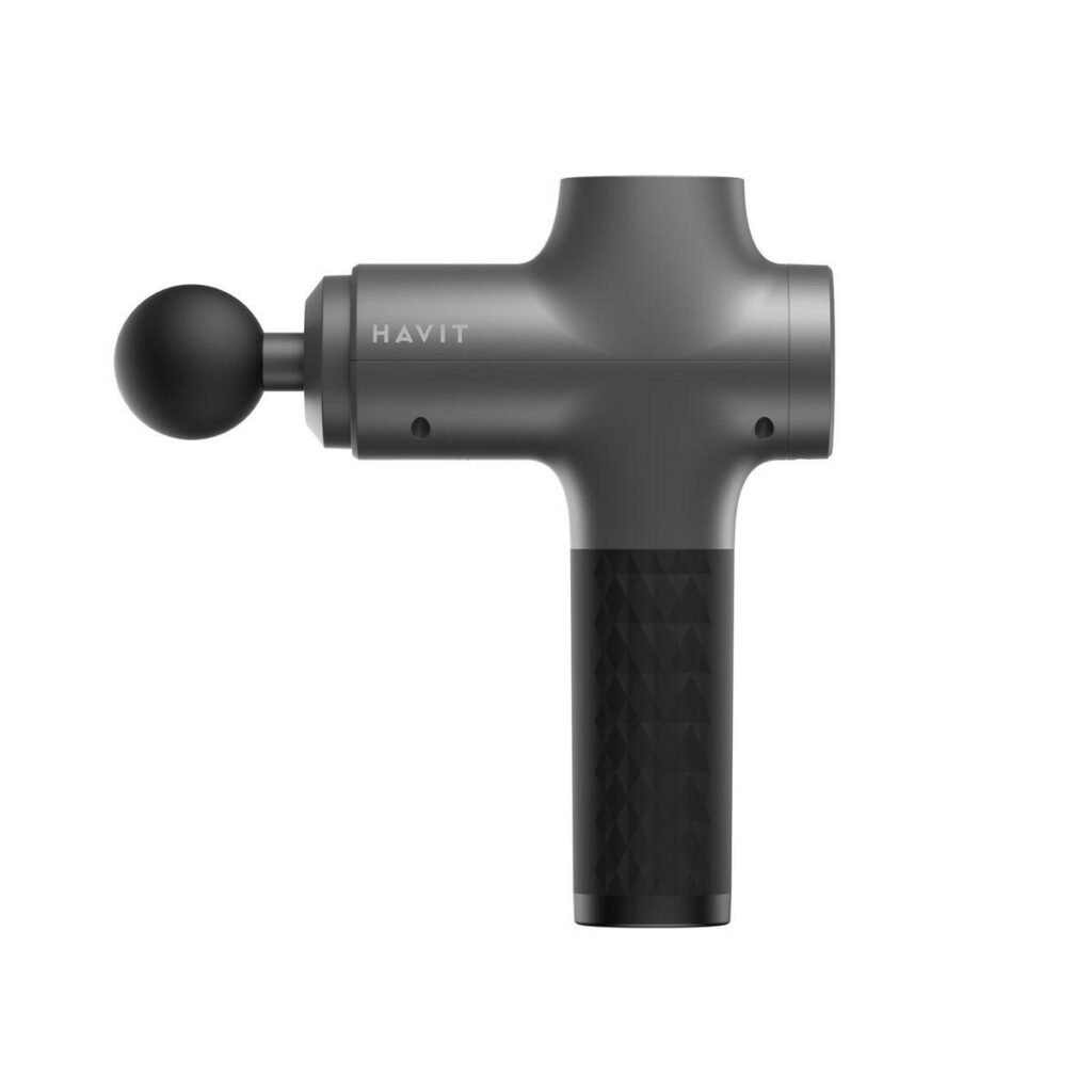 Havit MG1503 massagepistol - muskelafslapning, sort, 1.800 mAh