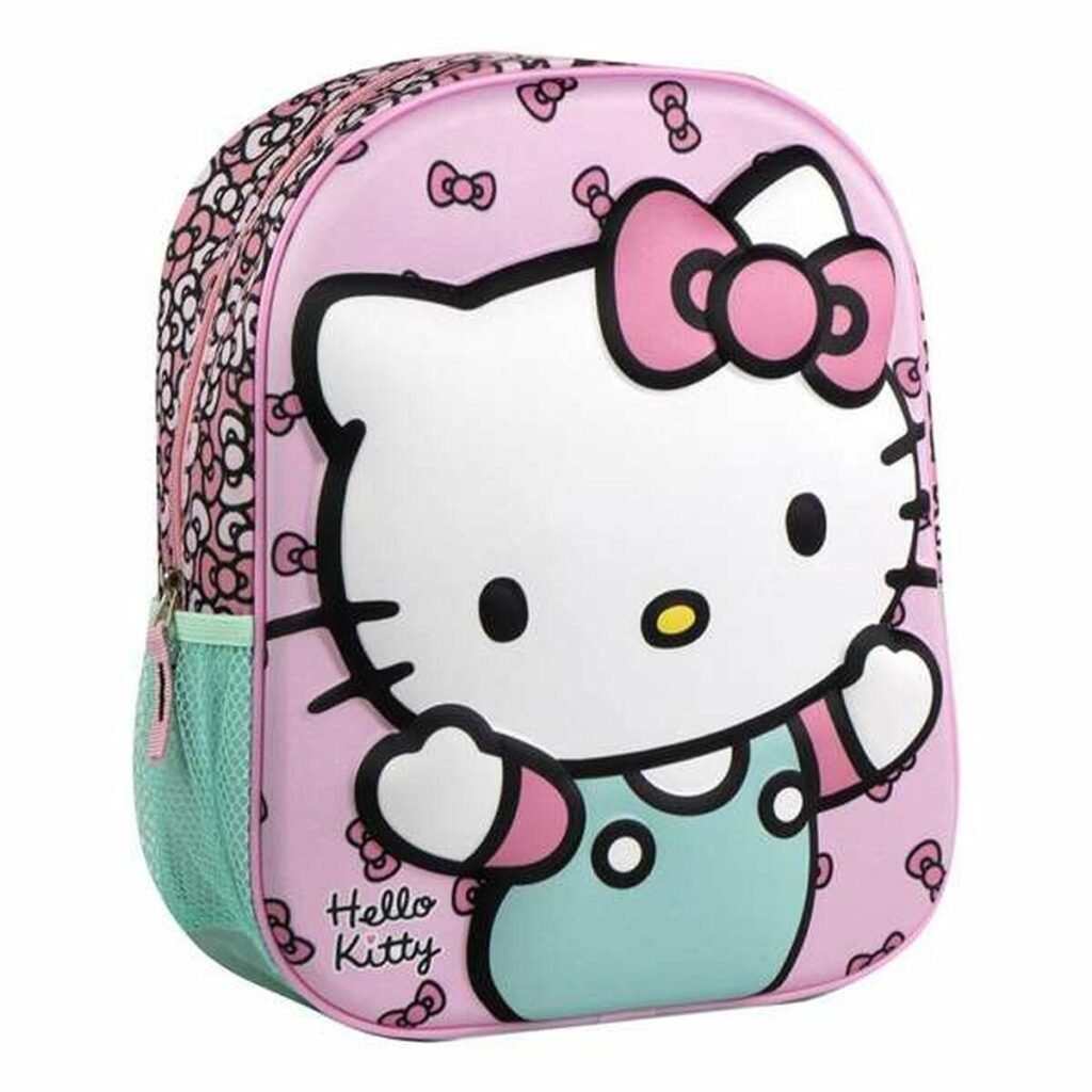 Hello Kitty skoletaske - Pink, 25 × 31 × 10 cm