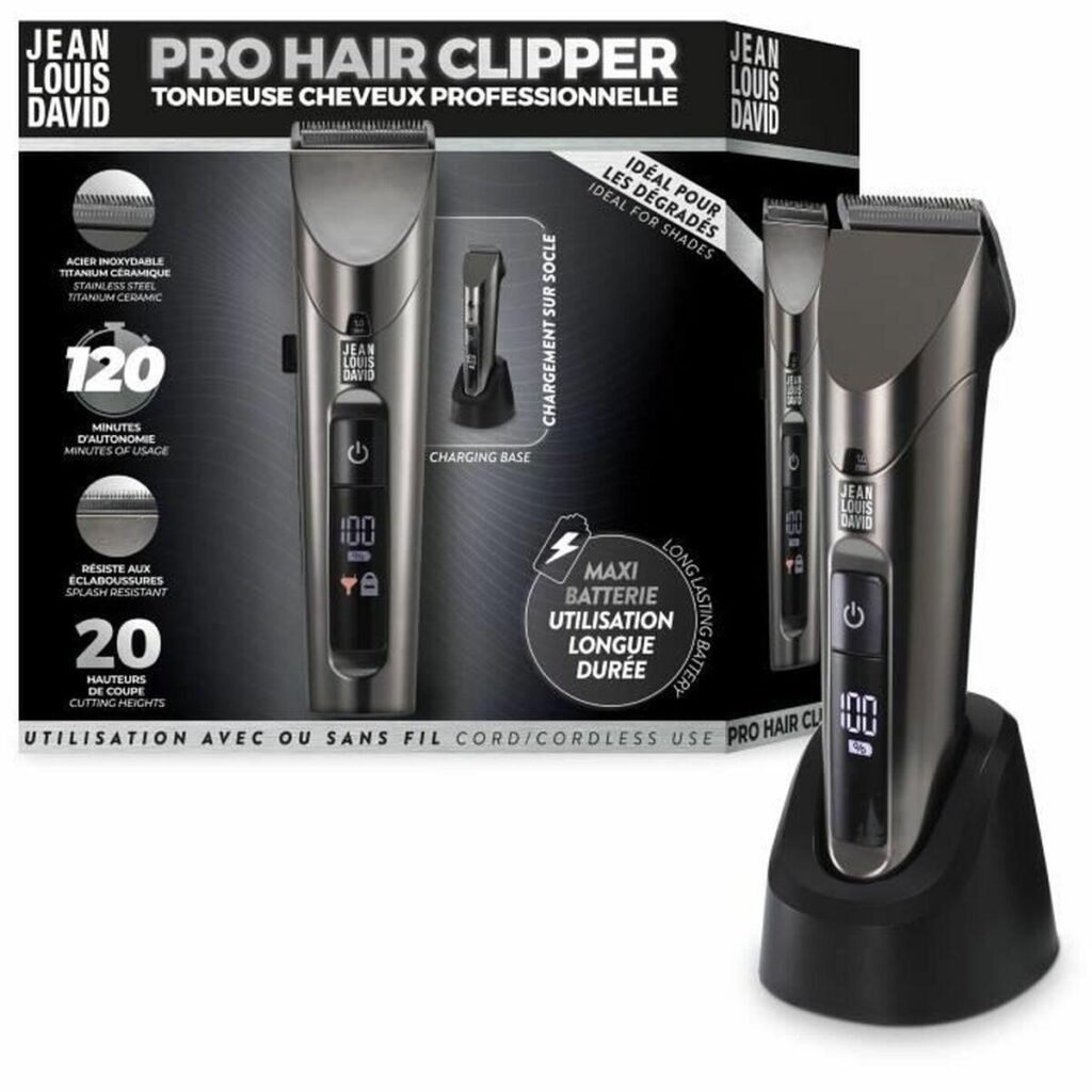Jean Louis David Pro Hair Clipper JDL-2102 - trådløs hårtrimmer, sort