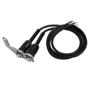 LED Motorcykel Styrswitch Forlygte Tågeforlygte Tænd/Sluk Switch Knap med Beslag Rustfrit Stål til Elcykel Blåt Lys Højre Hånd
