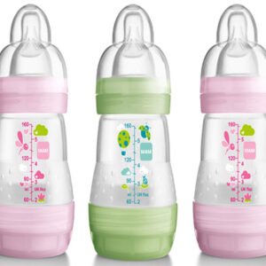 MAM 160ml 0+mdr Anti-kolik Sutteflaske - 3 Pak Pink
