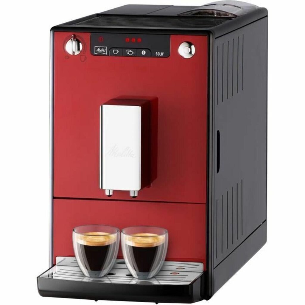 Melitta Caffeo Solo - superautomatisk kaffemaskine, rød, 1400 W, 15 bar