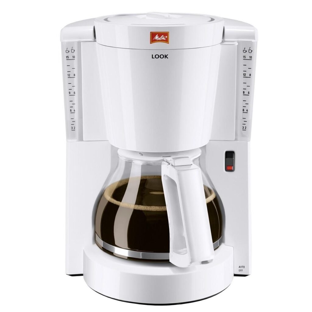 Melitta Look kaffemaskine 1,2 l - hvid, 1.000 W