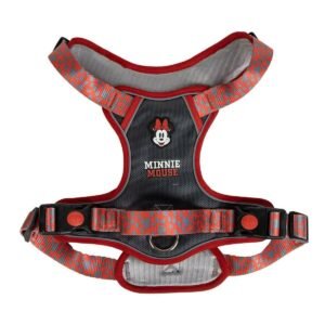 Minnie Mouse hundesele - mørkegrå, str. M/L (justerbar)