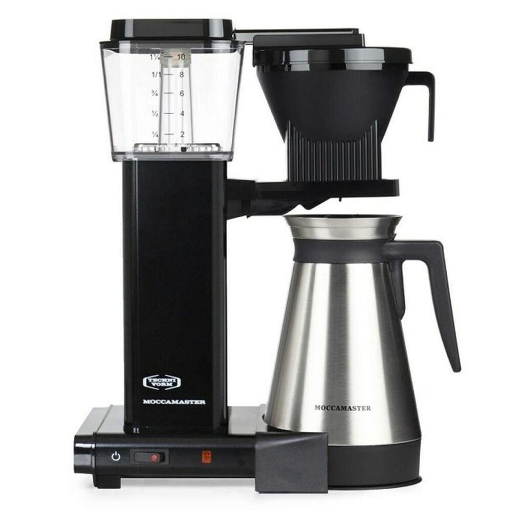 Moccamaster KBGT 741 kaffemaskine - hvid/sort, 1,25 l, 1.450 W
