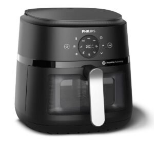 Philips airfryer HD9270/90 - Sort/Sølv, 6,2 l, 1.700 W