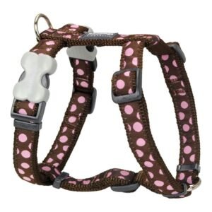 Red Dingo hundesele Style - Pink/Brun, Mol, 30-48 cm
