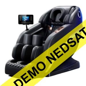 SPAR - DEMO MODEL:Massagestol 4D Pro+ Sort med Varmeterapi og Stemmekontrol