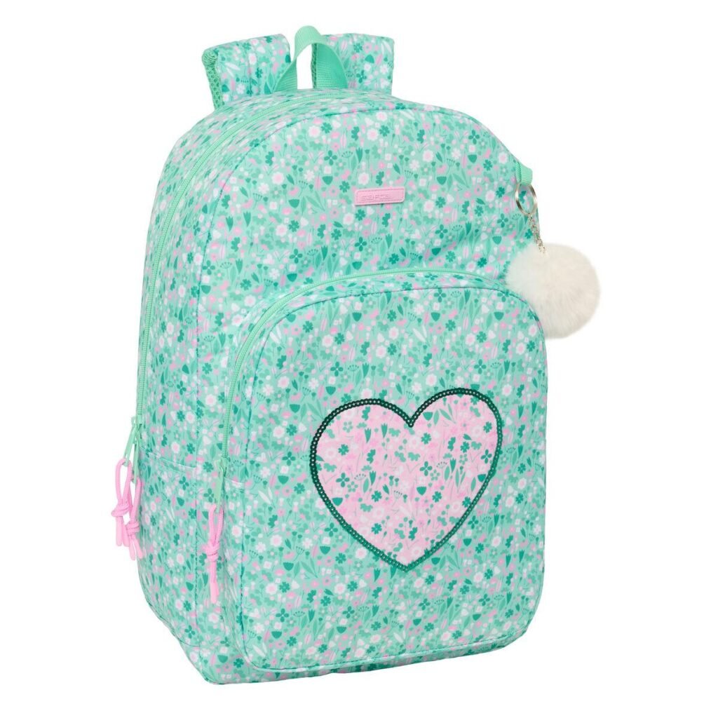 Safta Cuore Mint skoletaske - 30 × 46 × 14 cm