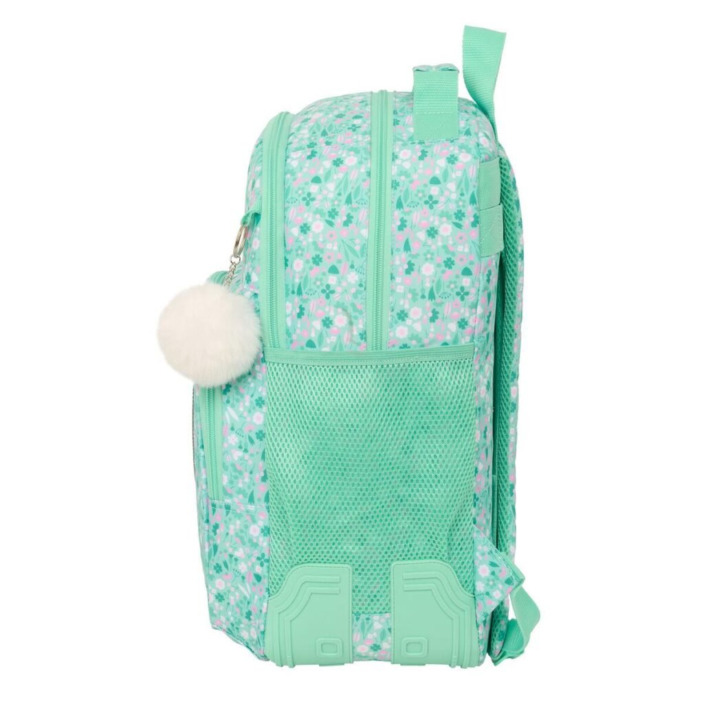 Safta Cuore skoletaske - Mint, 32 × 42 × 15 cm