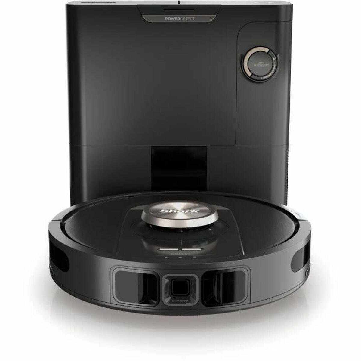 Shark robotstøvsuger - sort, cirkulær (Ø 34 cm)