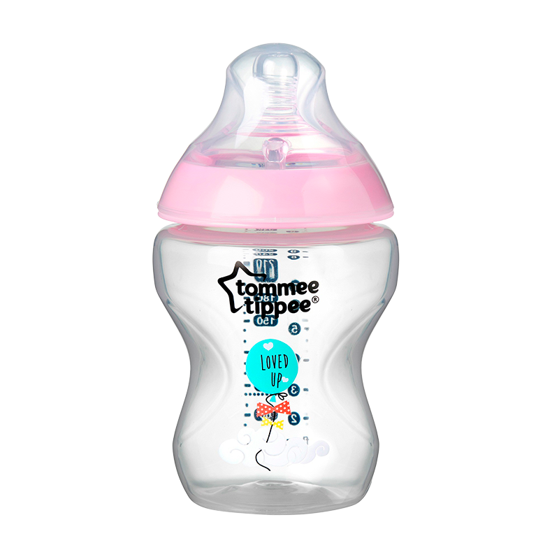 Tommee Tippee Closer To Nature Sutteflaske 0+ Mdr. Pige 260 ml. (1 stk)